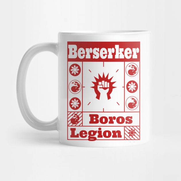 Boros Legion | Berserker | MTG Guild Red on White Design by ChristophZombie